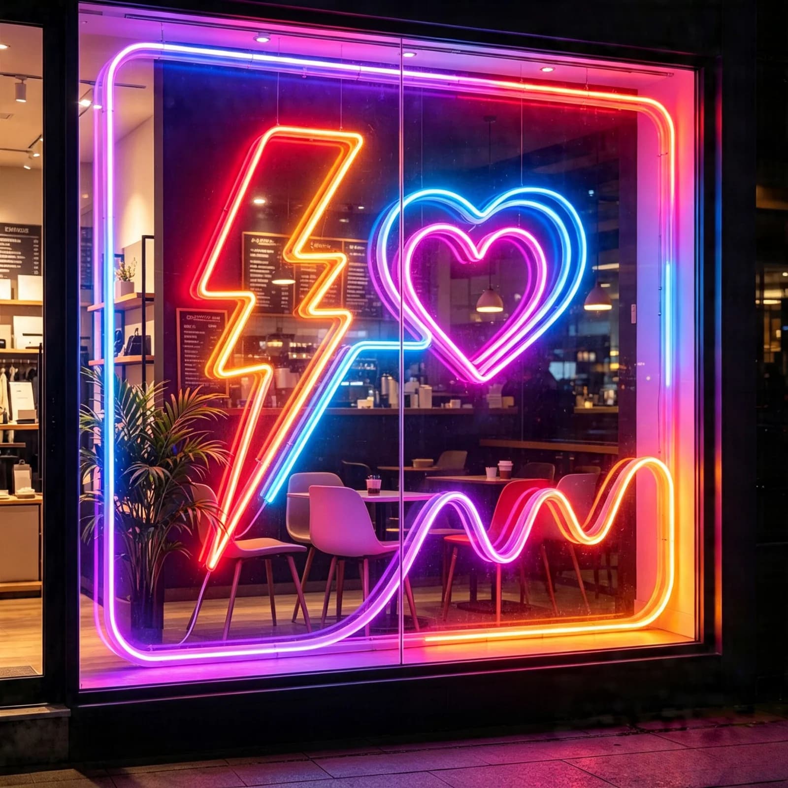 Fita de LED Neon à Prova d'Água USB, Sincronização Musical RGBIC