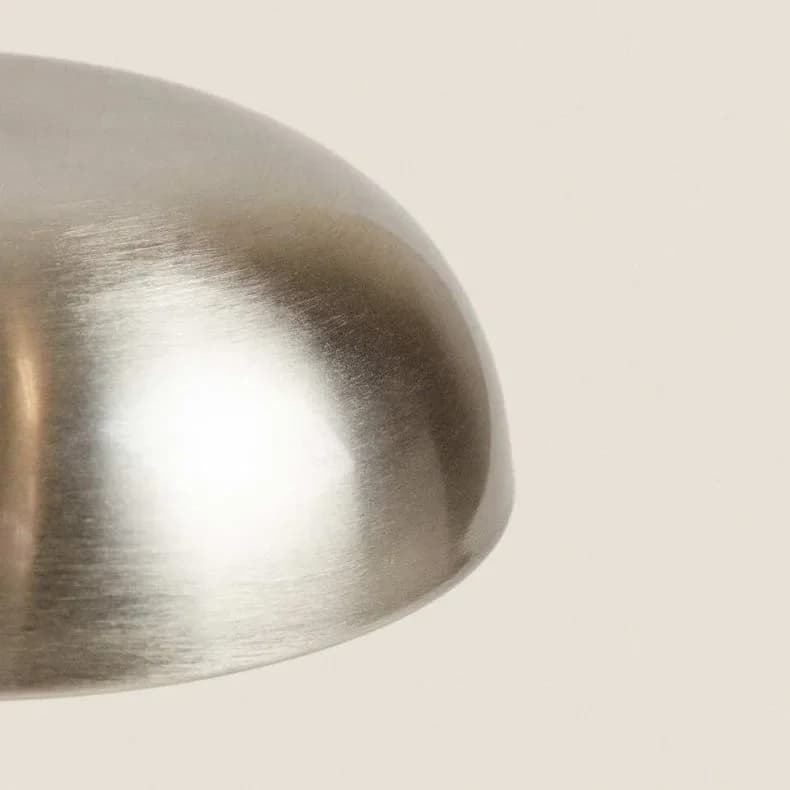 Luminária de Mesa Cogumelo Metálica Recarregável com Toque