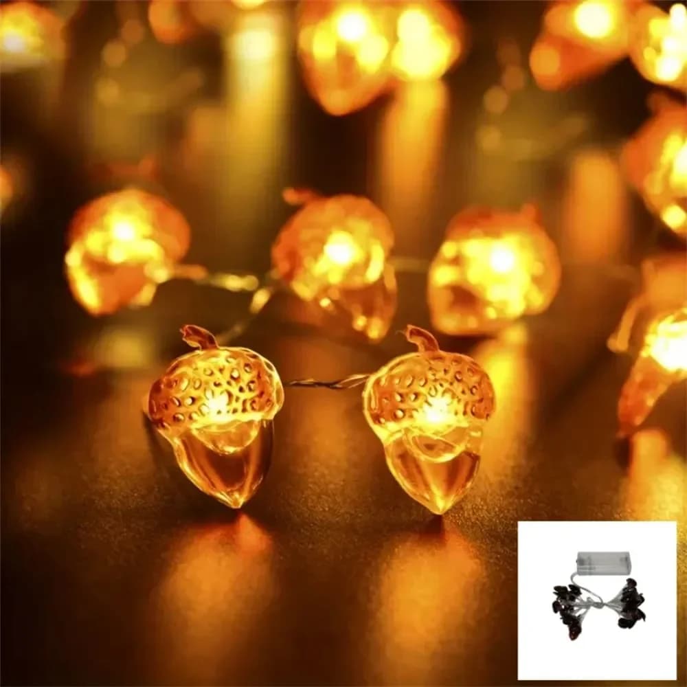 Luzes de LED em Formato de Bolota à Prova d'Água com Fio de Cobre