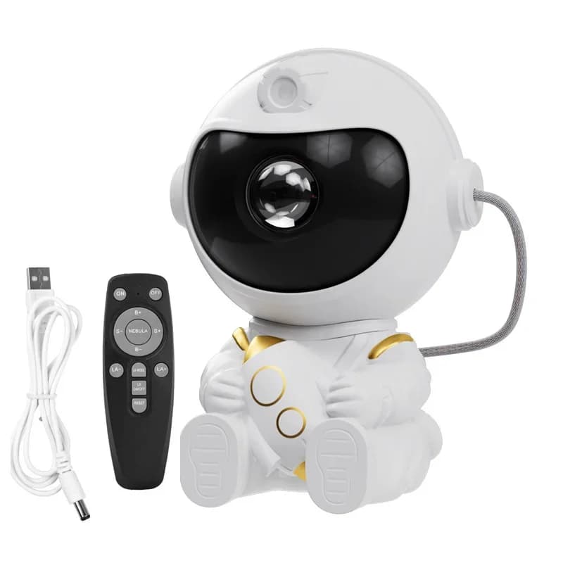 Projetor Espacial Astronauta LED Luz Noturna