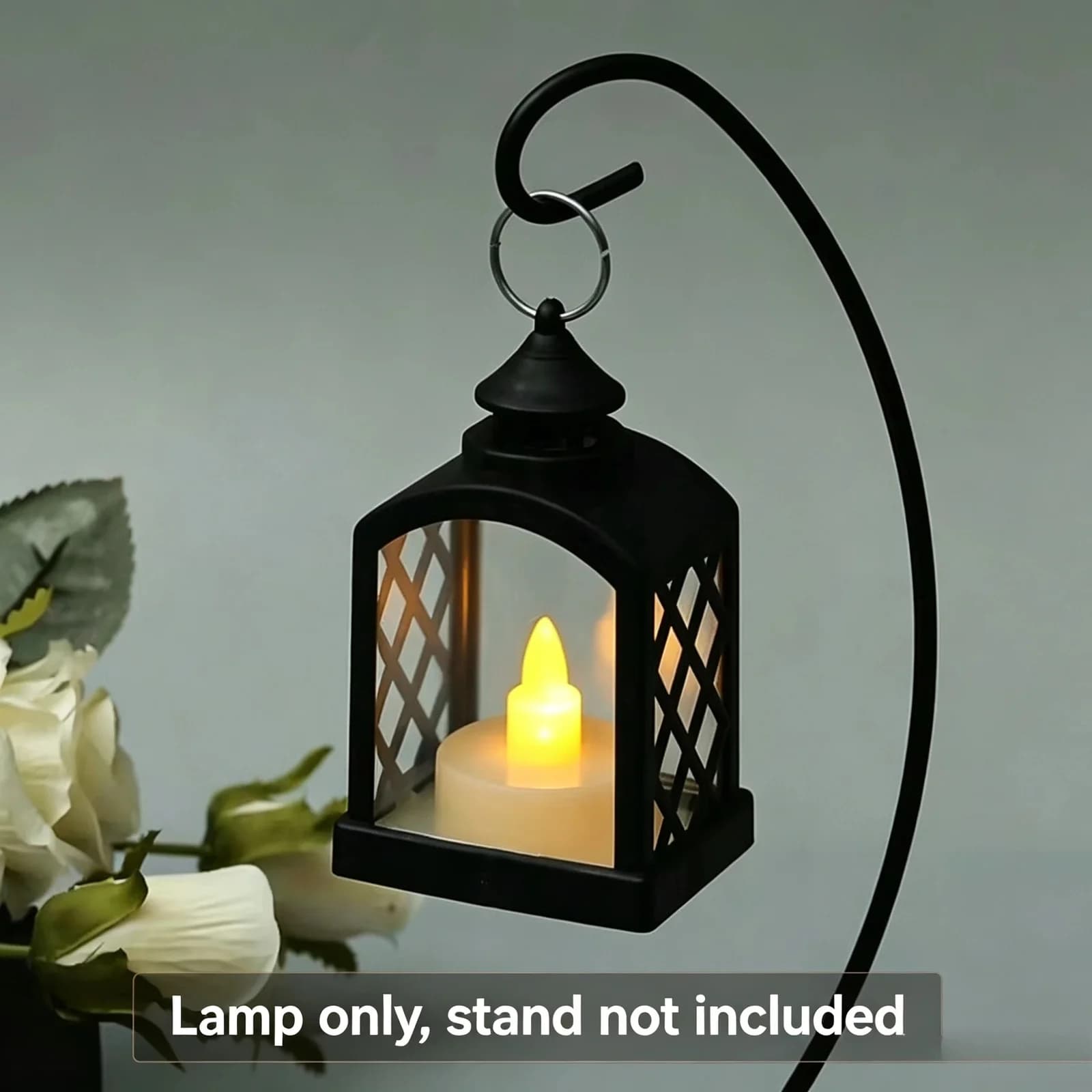 Lanterna LED Retrô com Luz Noturna, Brilho Quente