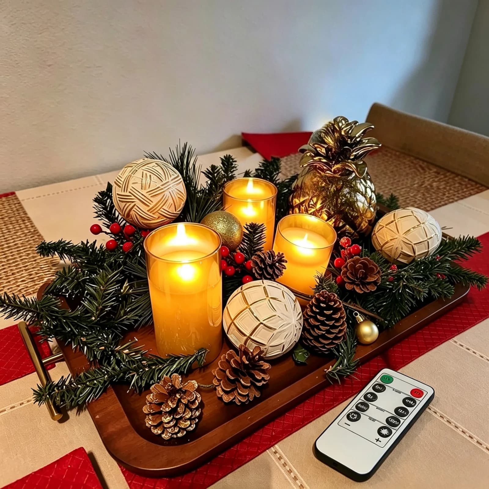 Conjunto de Velas Eletrônicas LED com Timer e Controle Remoto