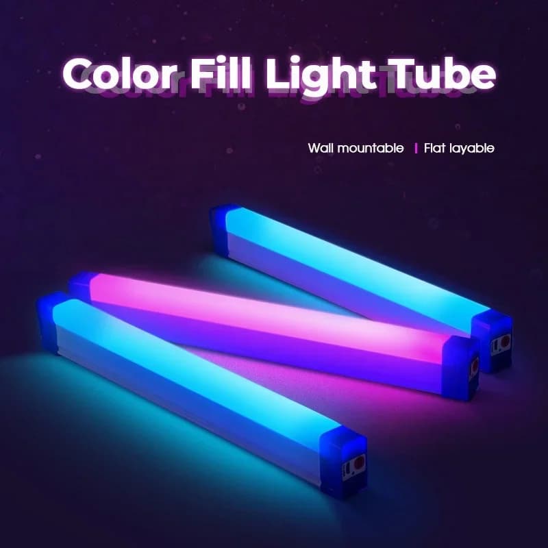 Tubo de Luz RGB USB, Luz de Preenchimento Portátil 17cm/32cm