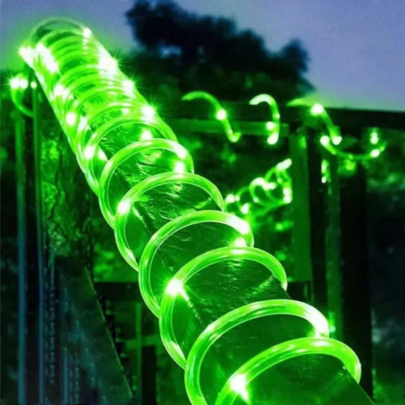 Luzes de Caminho Cordão Solar LED, 8 Modos