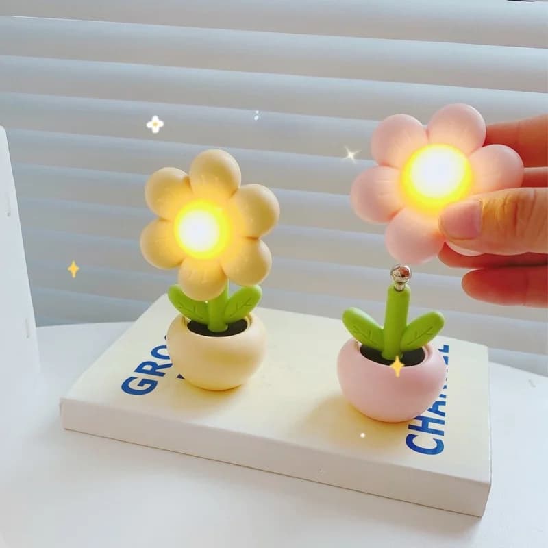 Luminária de Mesa Noturna Mini Flor